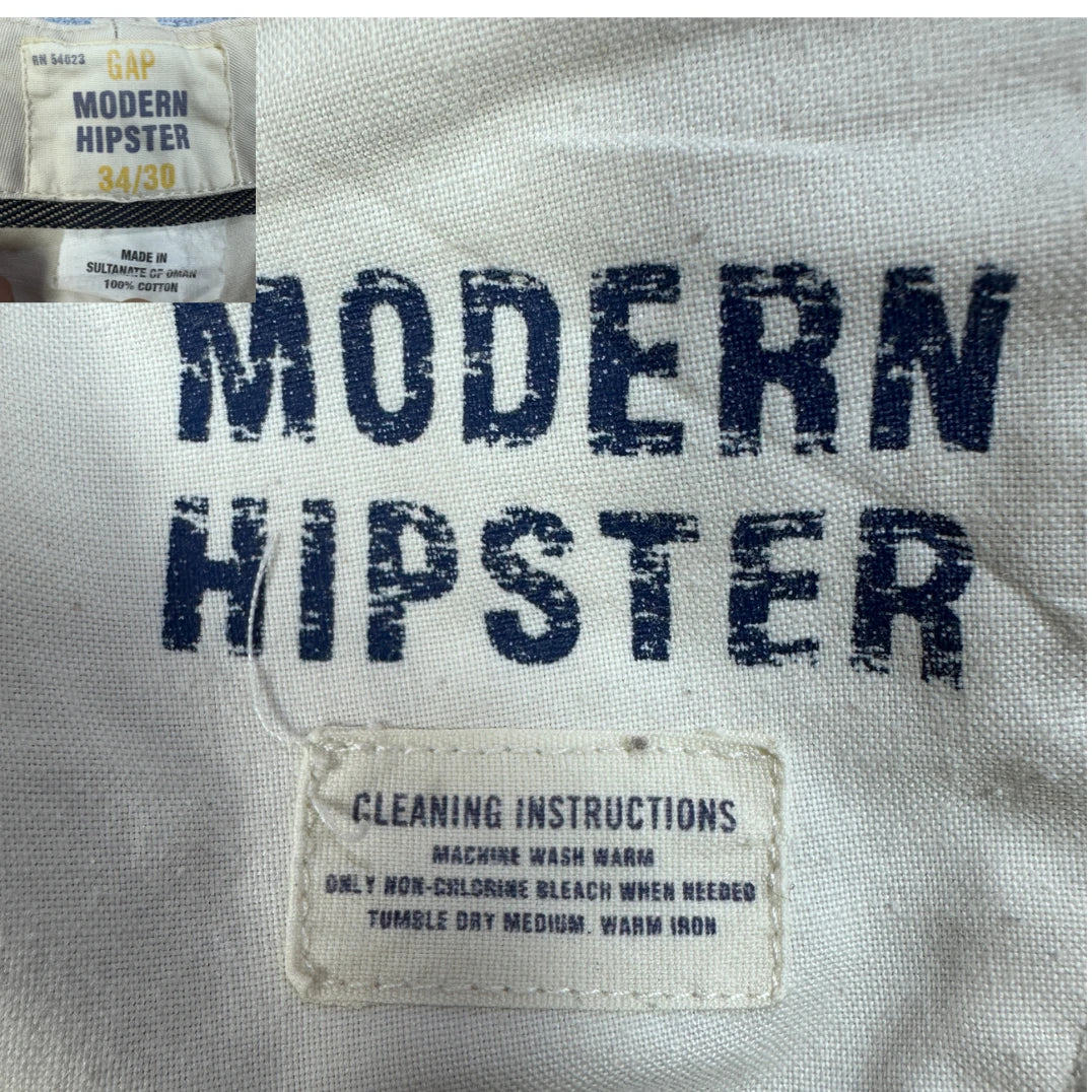 Gap White Men's Modern Hipster Men Pants