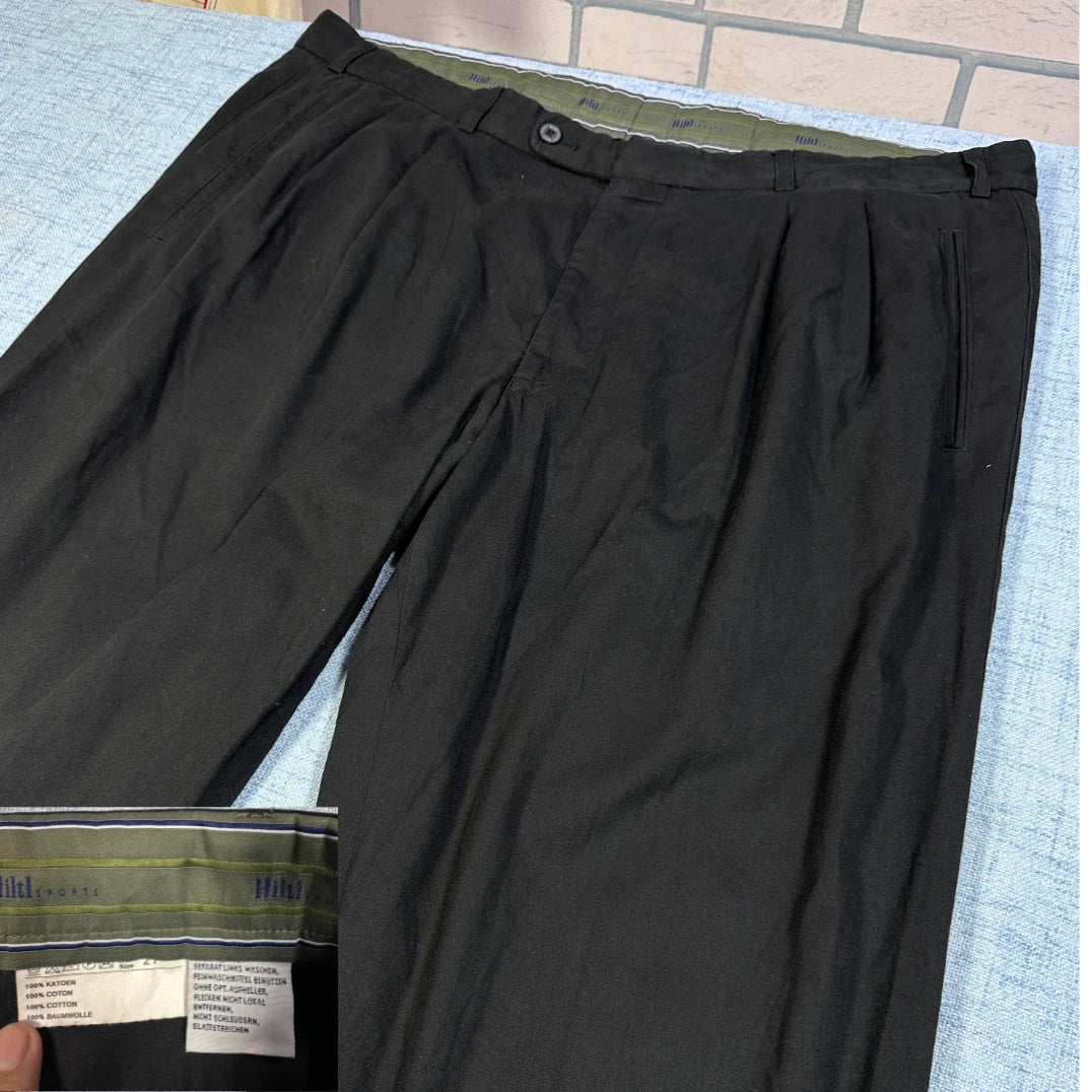 Hiltl Black Men's Dress Pants Men