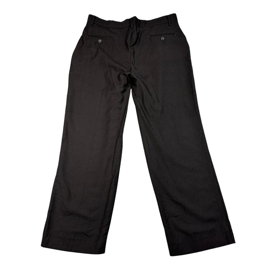 Izod Black Men's Trousers Wide Men Pants