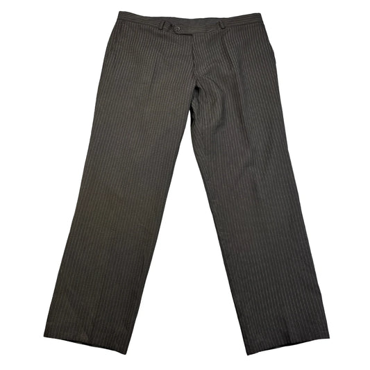 Unbranded Black Trousers Pinstripe Formal