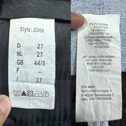 Unbranded Black Trousers Pinstripe Formal