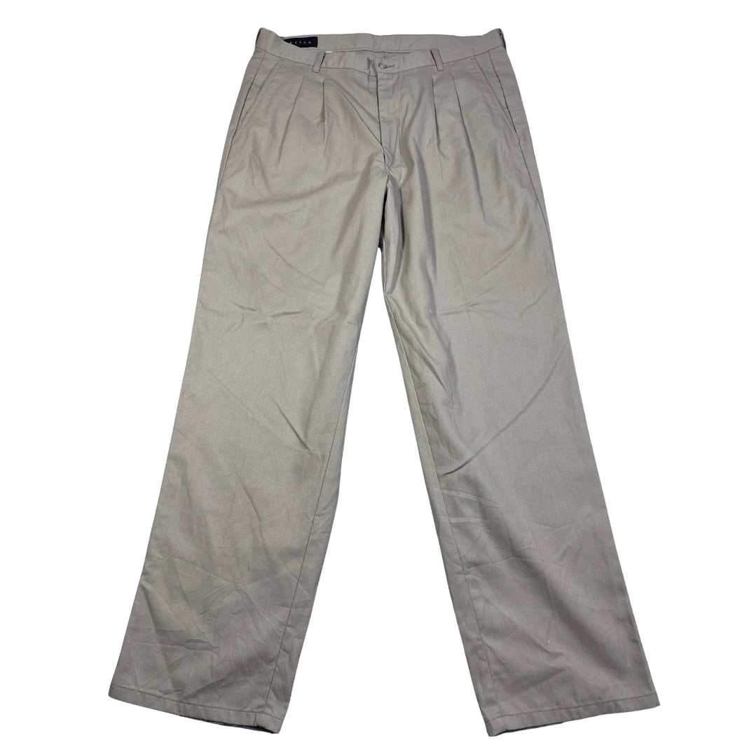 Retro® Khaki Chino Pants Pleated