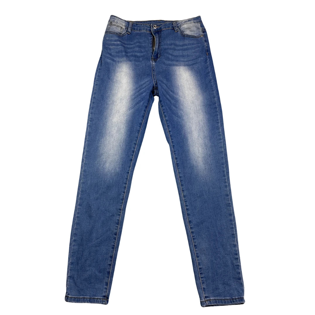 SHEIN® Blue Jeans Faded