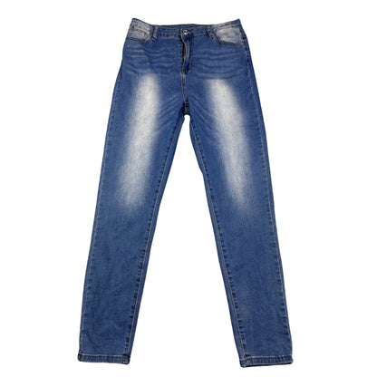 SHEIN® Blue Jeans Faded