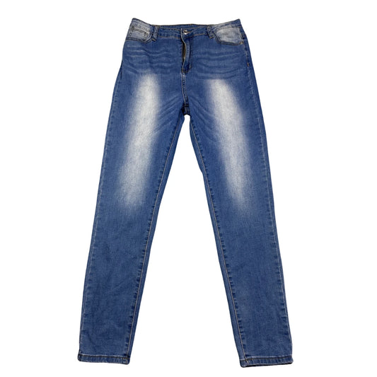 SHEIN Blue Women's Jeans Faded Ladies Pants