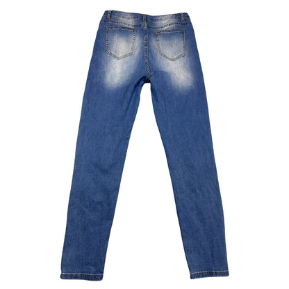 SHEIN® Blue Jeans Faded