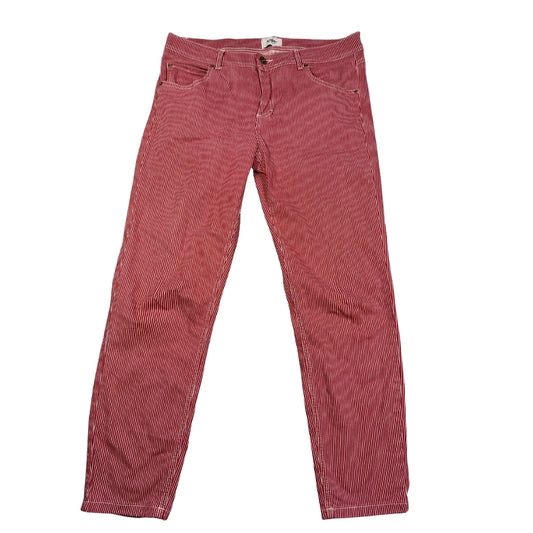 Angels Red Women's Striped Jeans Ladies Pants