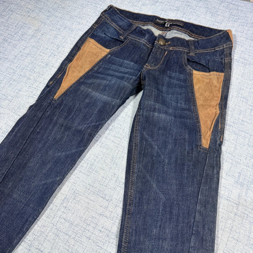 Bershka® Blue Jeans Contrast Panels