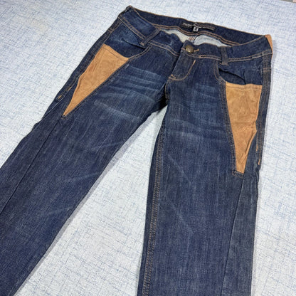 Bershka® Blue Jeans Contrast Panels