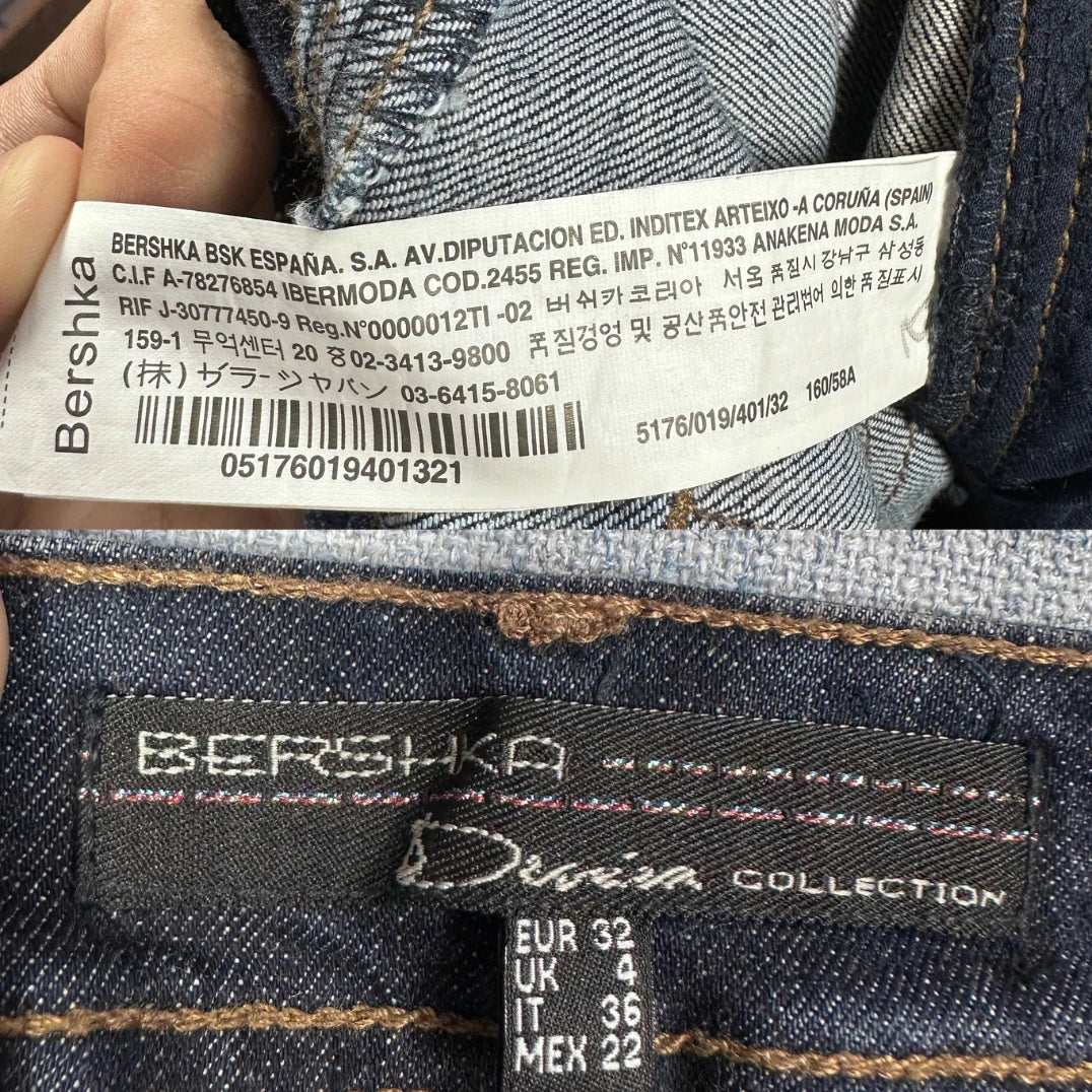 Bershka® Blue Jeans Contrast Panels