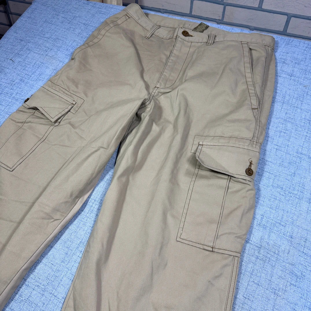 Unbranded Beige Cargo Pants Wide