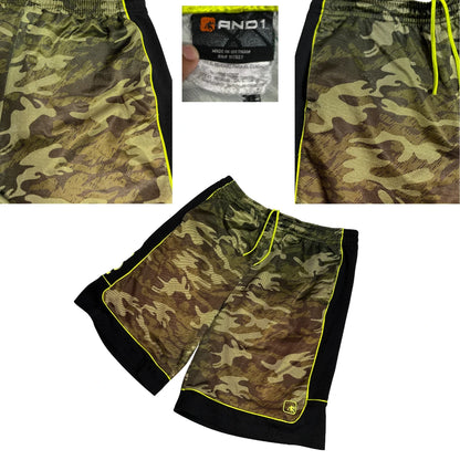 AND1 Camo Performance Basketball Shorts