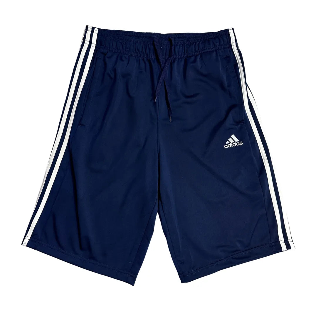 Adidas®  Navy Blue 3-Stripes Athletic Shorts – Classic Sport Fit 🔵