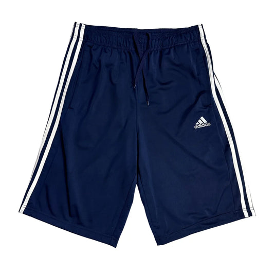 Adidas®  Navy Blue 3-Stripes Athletic Shorts – Classic Sport Fit 🔵