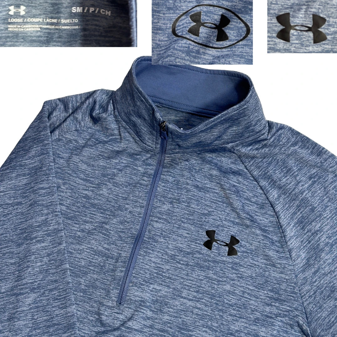 🏃 Under Armour® Heather Quarter Zip Performance Top(M)