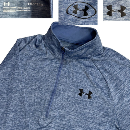 🏃 Under Armour® Heather Quarter Zip Performance Top(M)