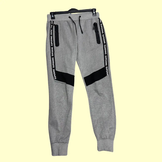 Furia Rossa® Grey Joggers – "SUPERING" Design