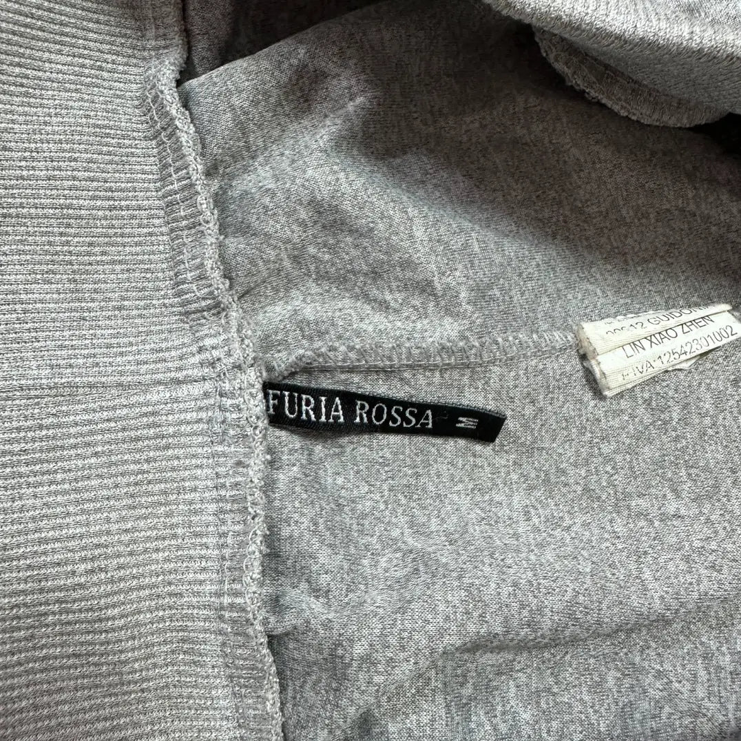 Furia Rossa® Grey Joggers – "SUPERING" Design