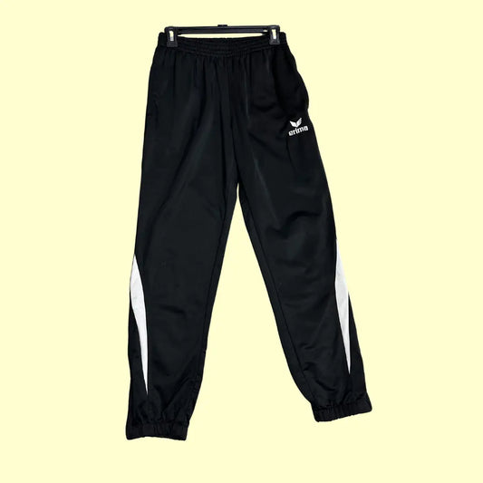 Erima® Black Track Pants with White Side Panels