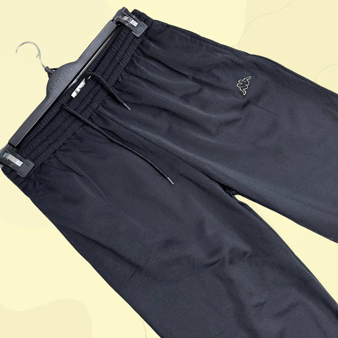 Kappa Black Track Pants (Made in Italy)