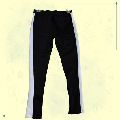 Rue21 Black Jogger Pants with White Side Stripes