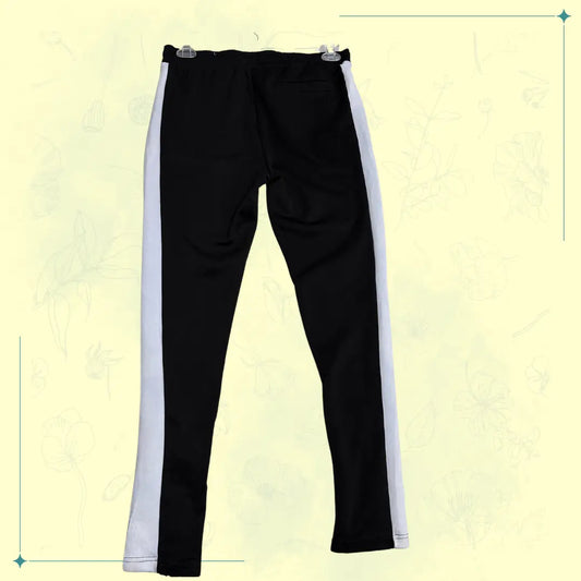 Rue21 Black Jogger Pants with White Side Stripes