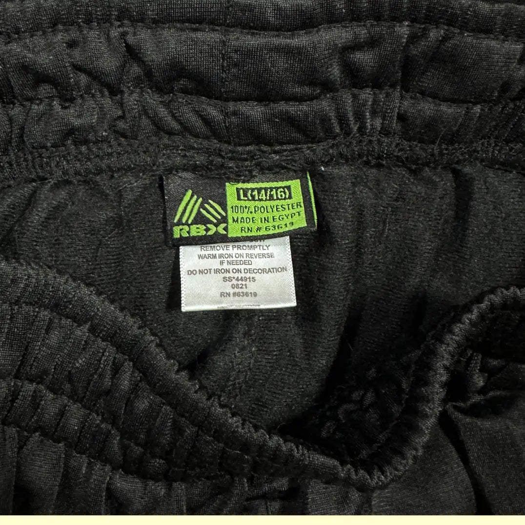 RBX Black Polyester Track Pants