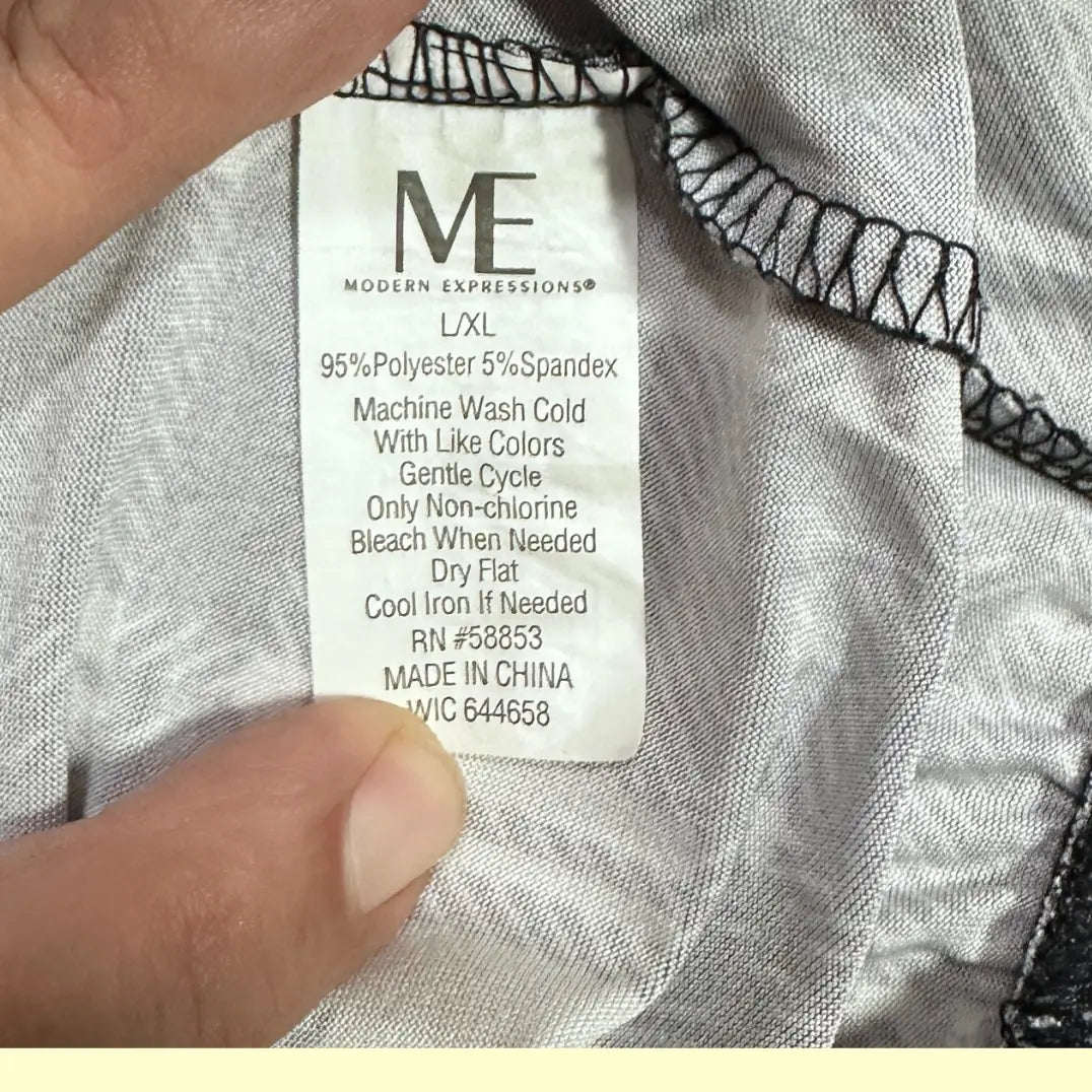 Modern Expressions Black & White Plaid Lounge Pants