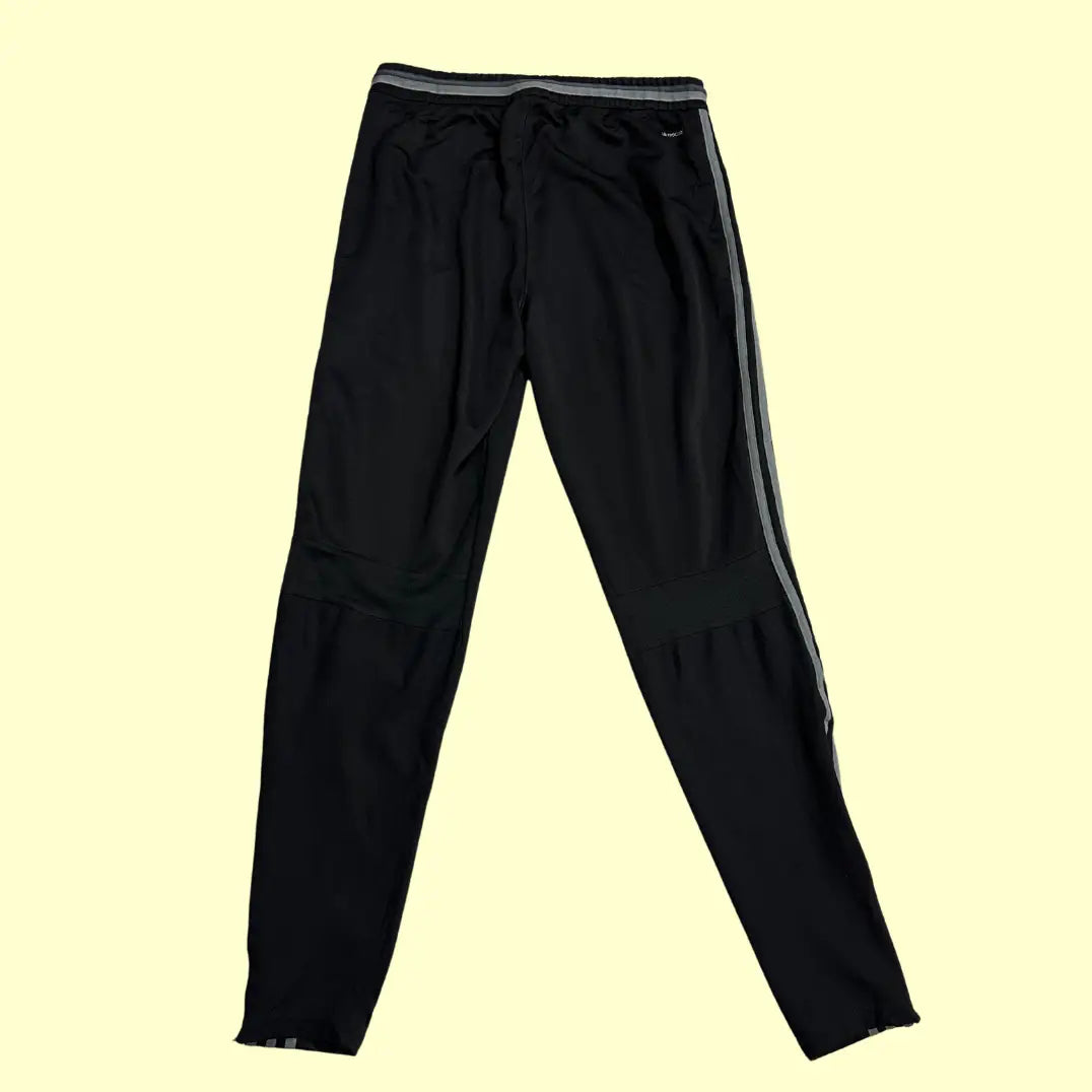 Adidas black track pants offer a stylish and comfortable look