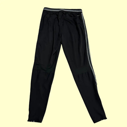 Adidas black track pants offer a stylish and comfortable look