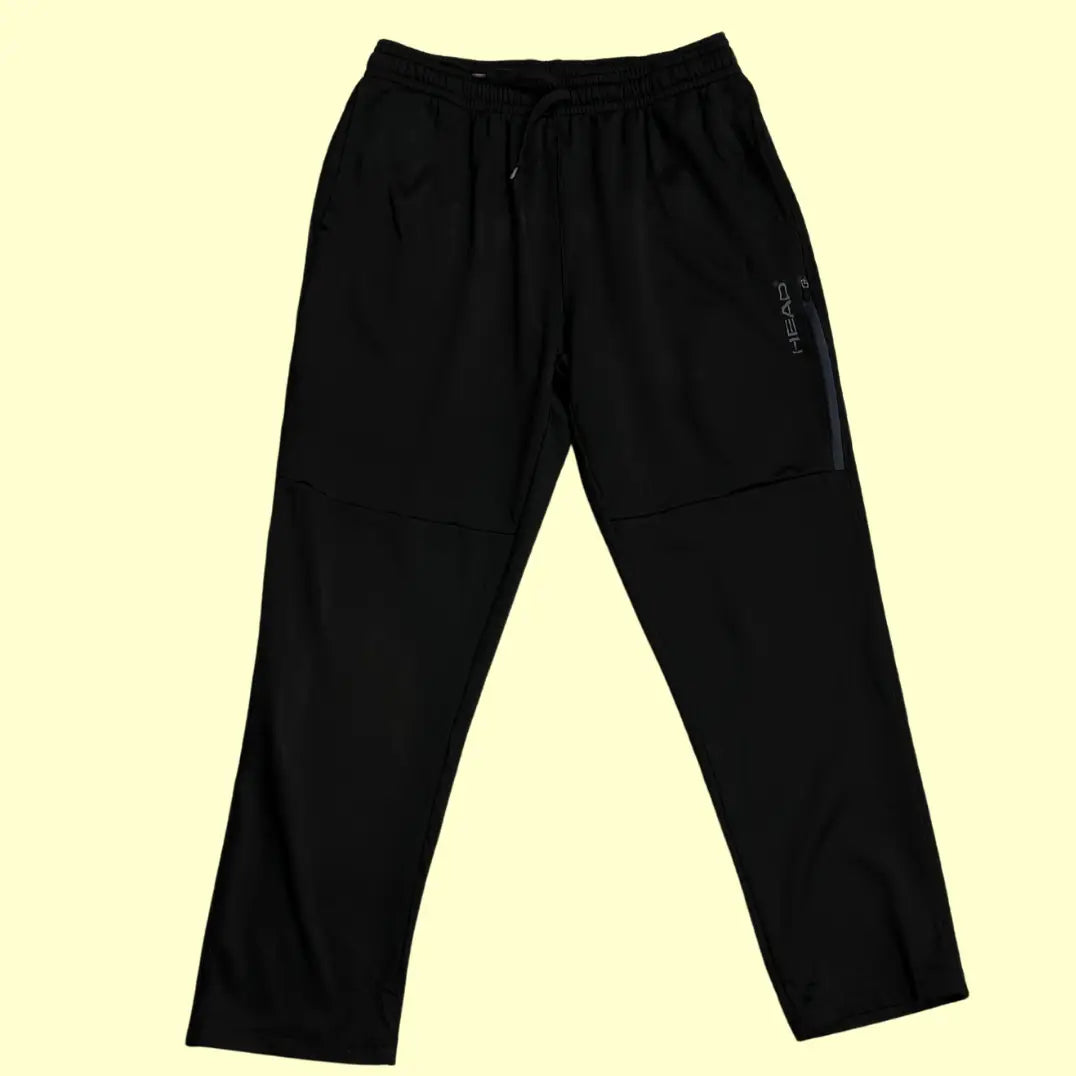 Head black track pants are designed for comfort and style.