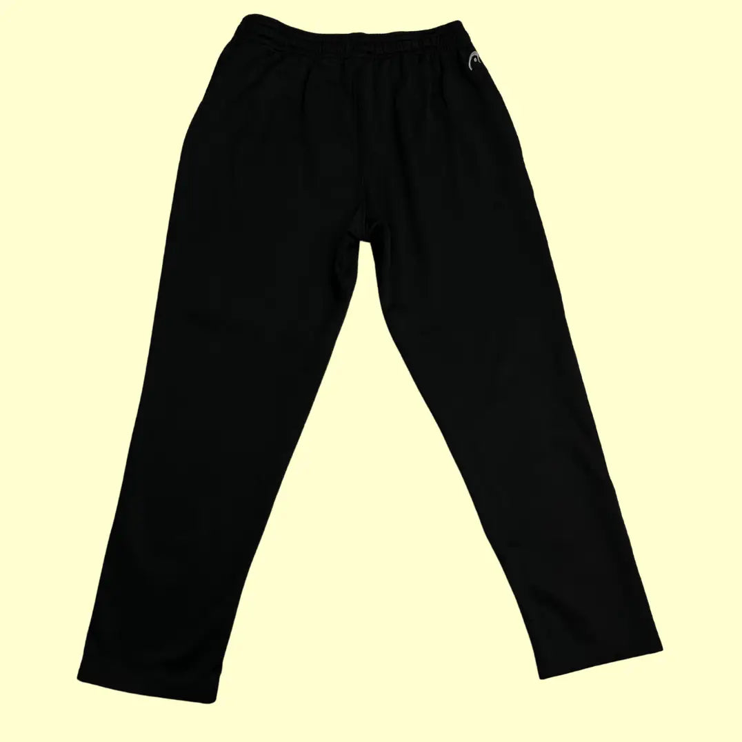 Head black track pants are designed for comfort and style.