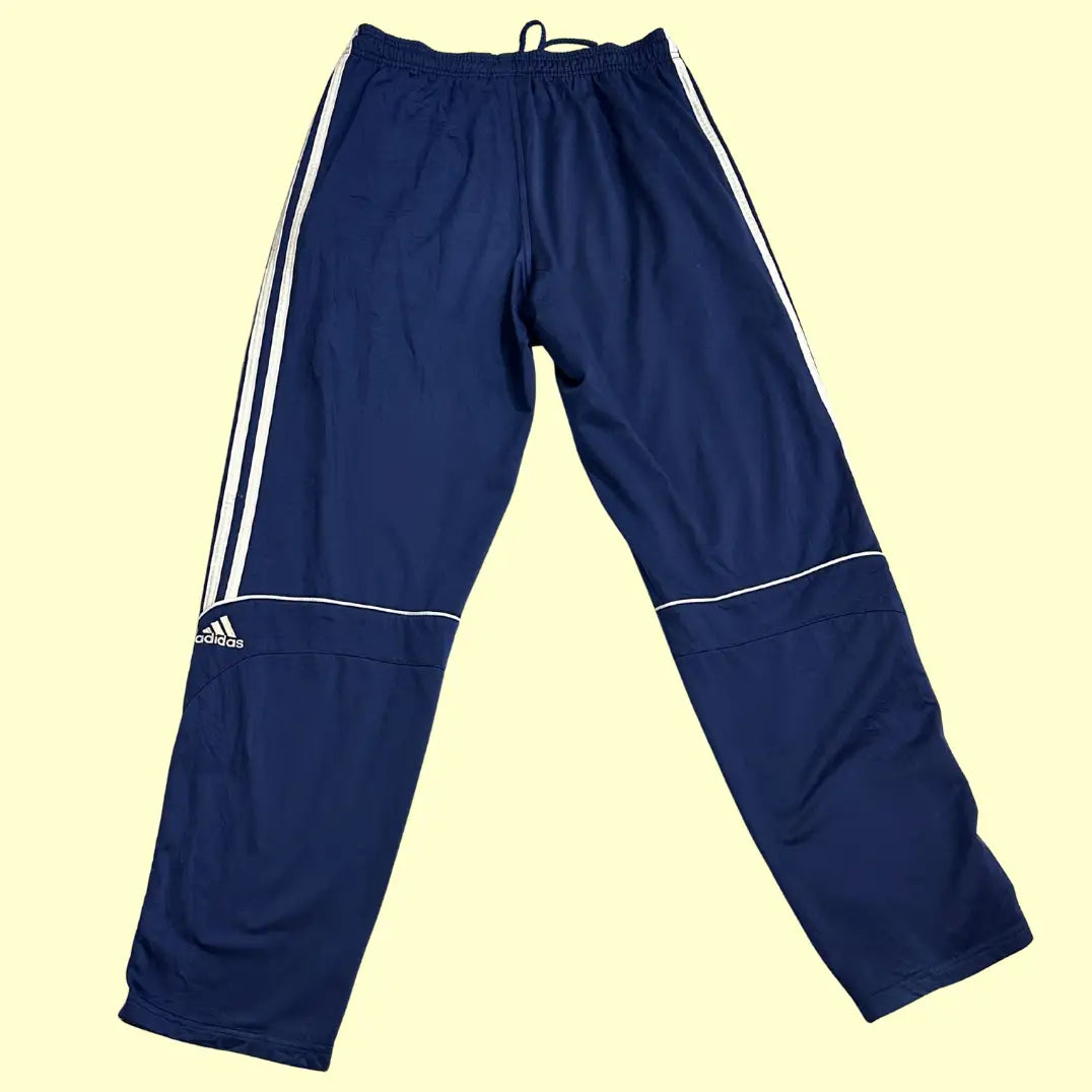 Adidas Navy Blue Track Pants with the signature 3-stripe design.