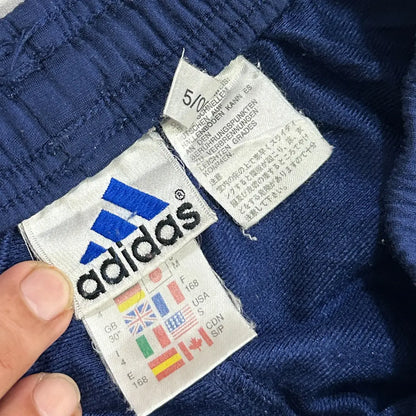 Adidas Navy Blue Track Pants with the signature 3-stripe design.