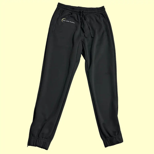Clique Active Black Track Pants with modern jogger-style cuffs.