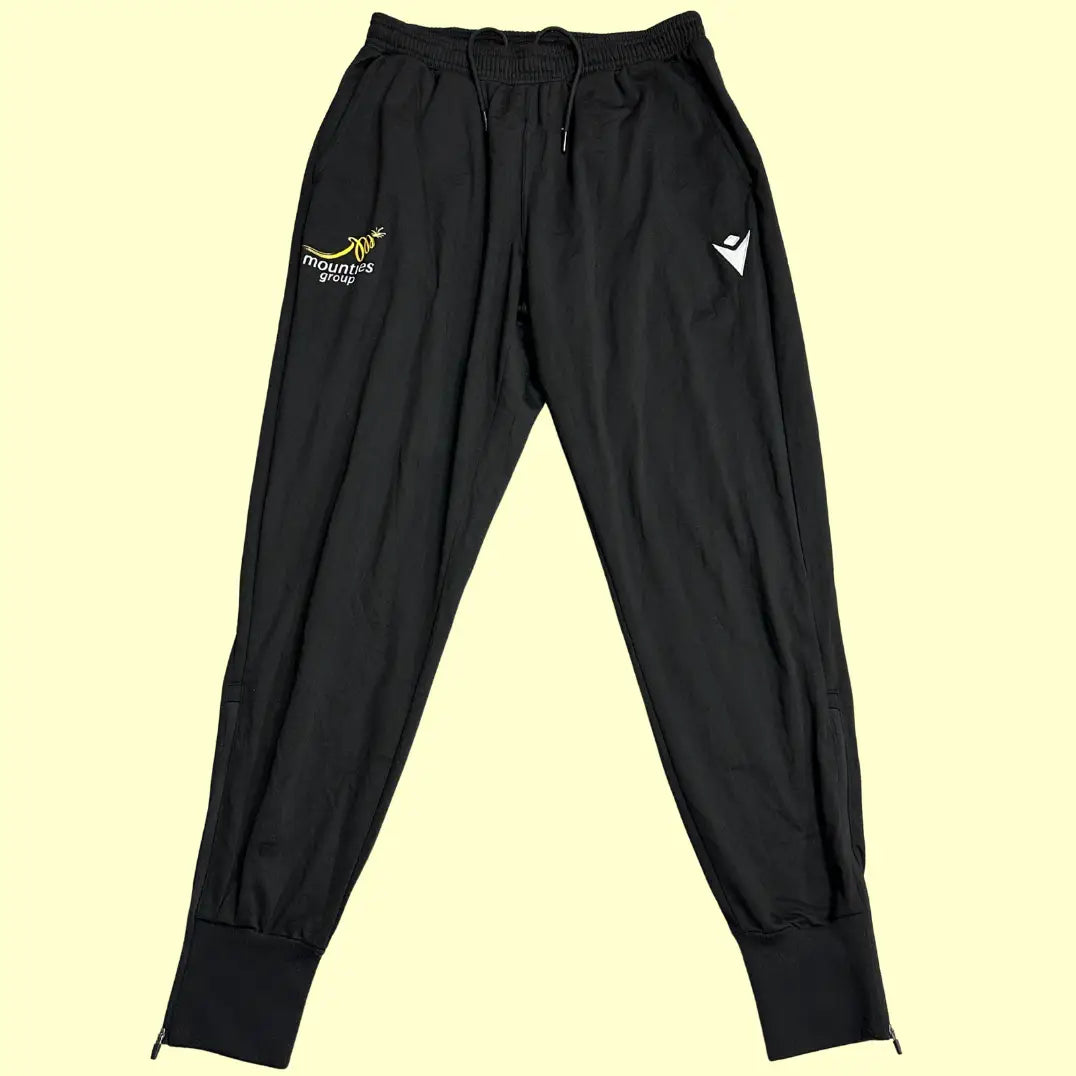 Black Macron Jogger Pants