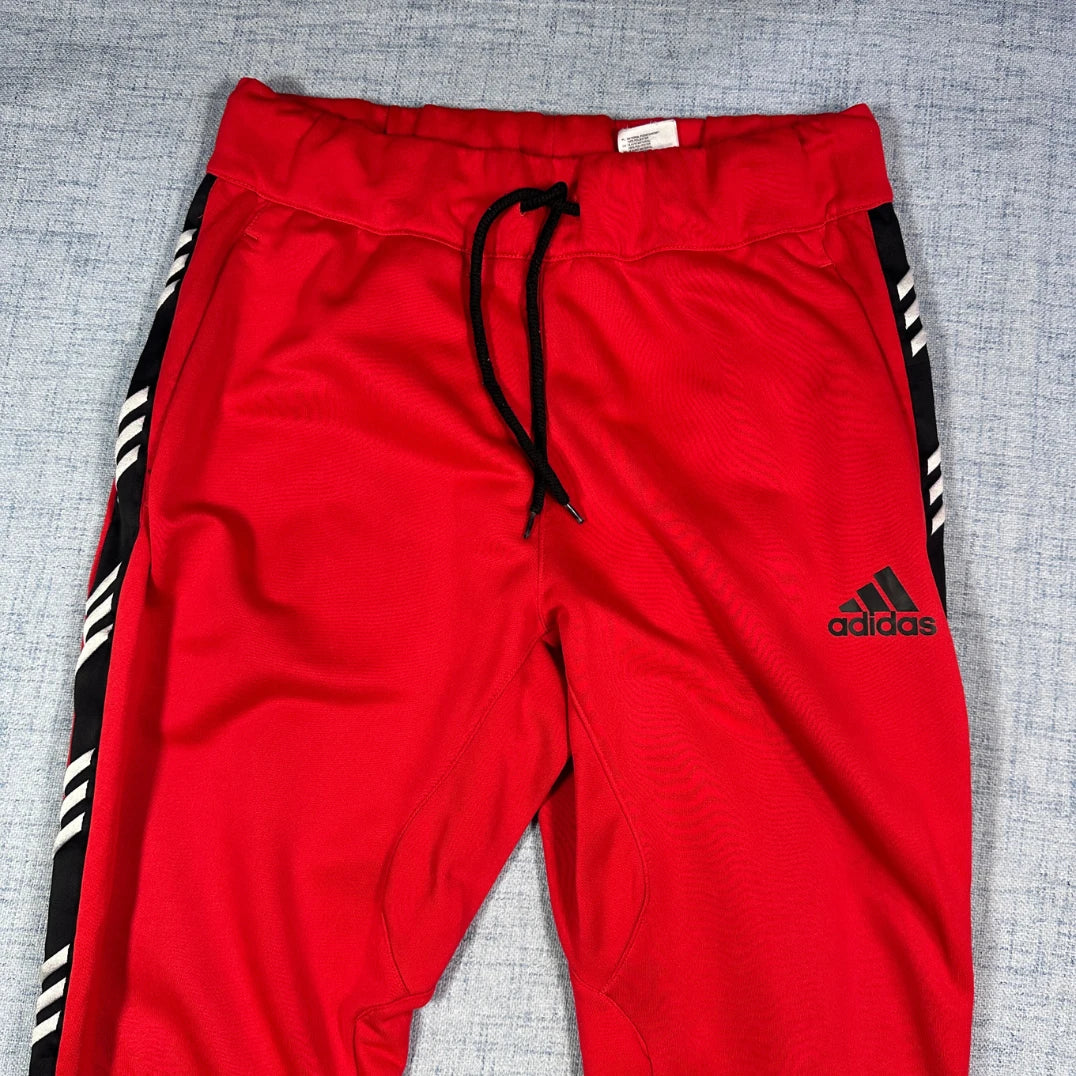 Adidas® Red Basketball Track Pants(L)
