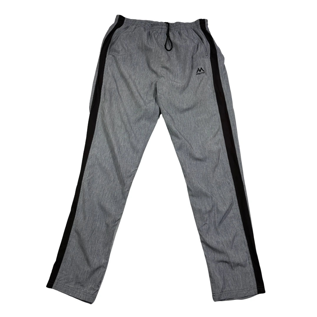 Athletic® Grey Track Pants Side Stripe-XL