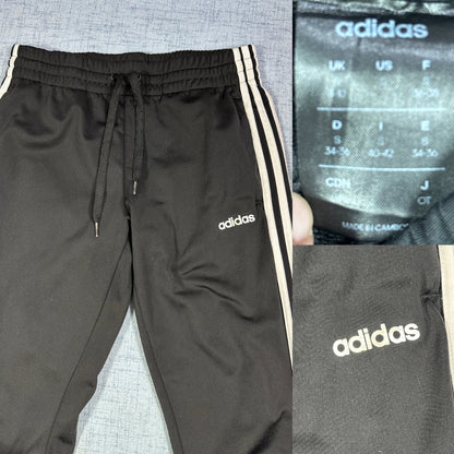 Adidas® Black Track Pants Three Stripe-S