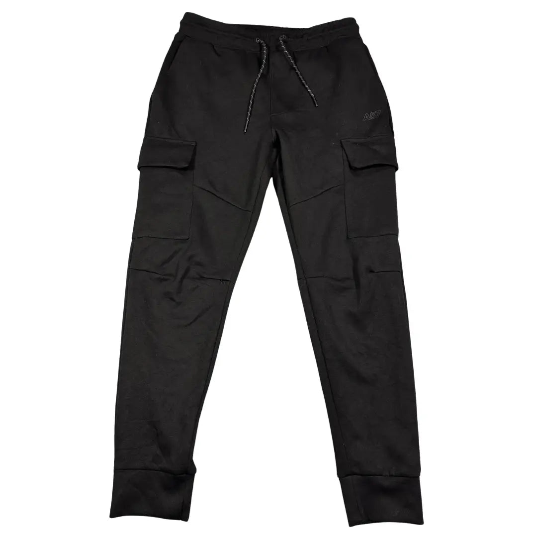 AERO® Black Cargo Joggers Pocketed-S