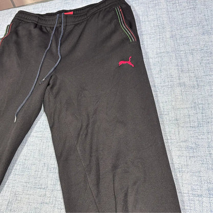 Ferrari® Black Track Pants Stripe-M
