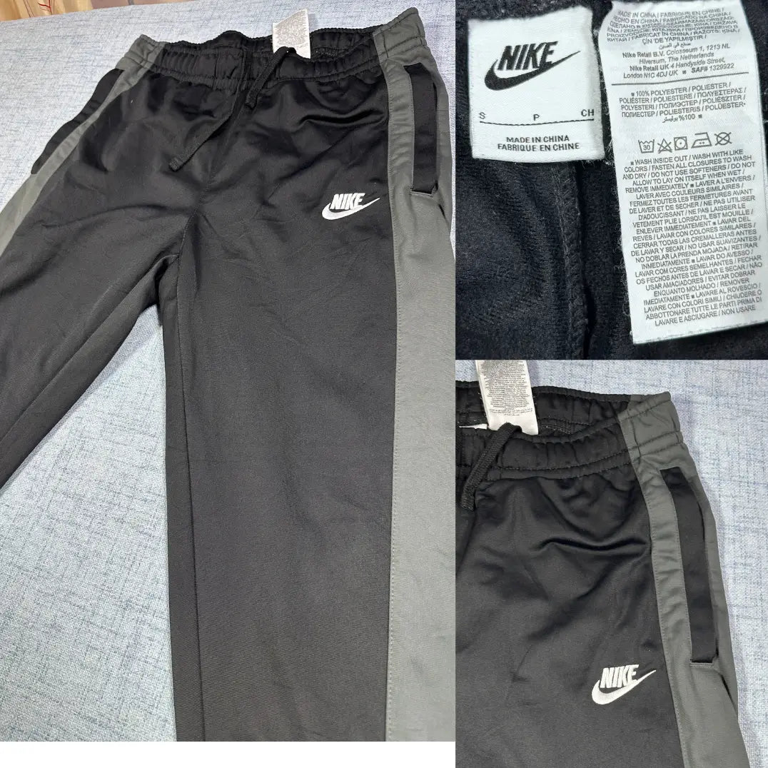 Nike® Black Track Pants Contrast-S