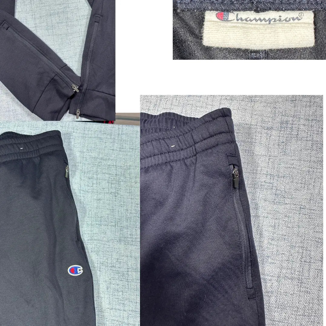 Champion® Navy Jogger Pants Zip-2XL