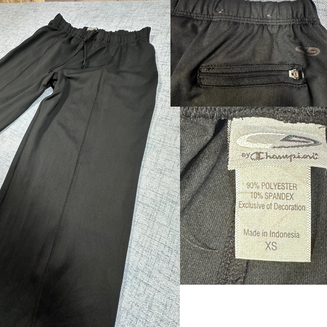Champion® Black Training Pants Zip Pocket-S