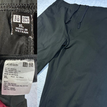Uniqlo® Black AIRism Pants Drawstring-XL