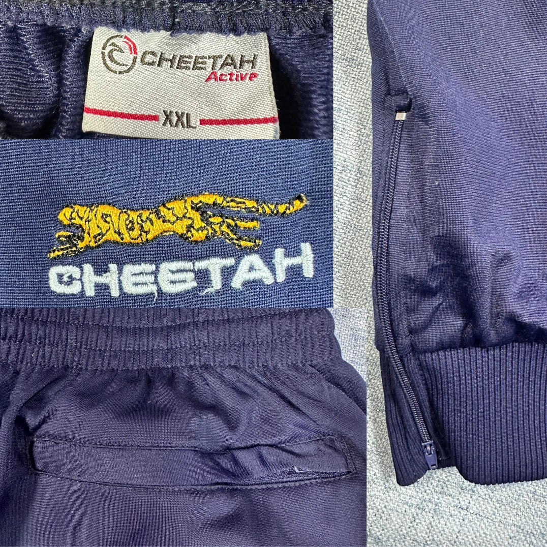 Cheetah® Navy Jogger Pants Zippered-2XL