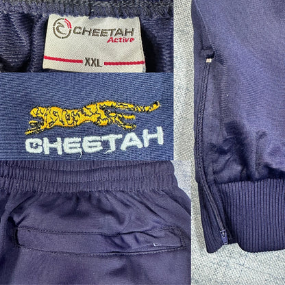 Cheetah® Navy Jogger Pants Zippered-2XL