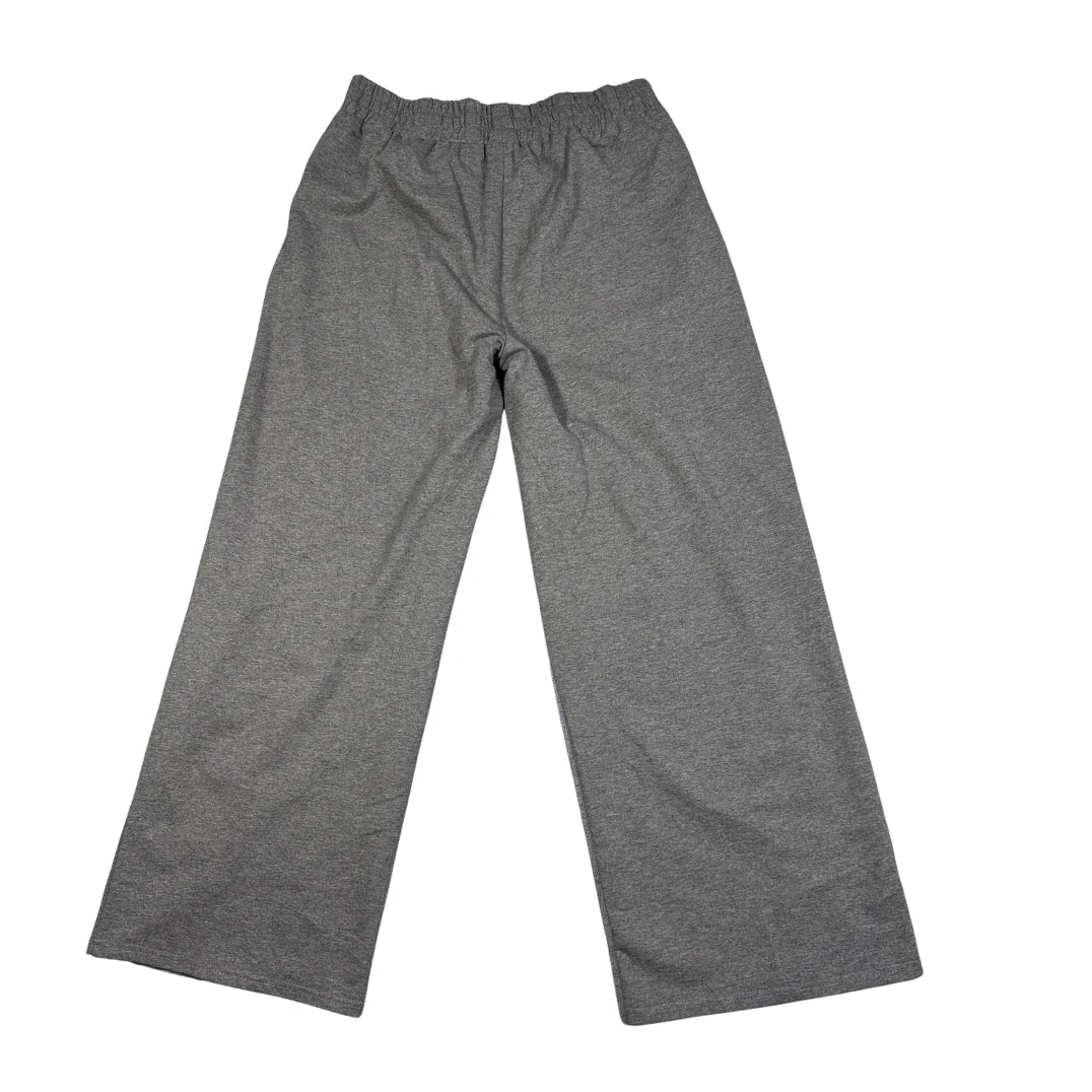 Exclusve®Grey Wide Leg Trousers-XL