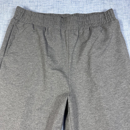 Exclusve®Grey Wide Leg Trousers-XL