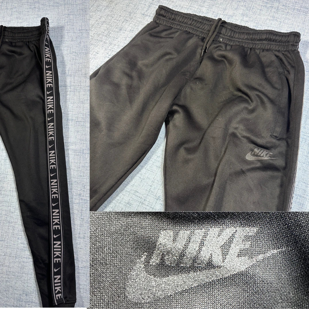 Nike® Black Track Pants Logo-M